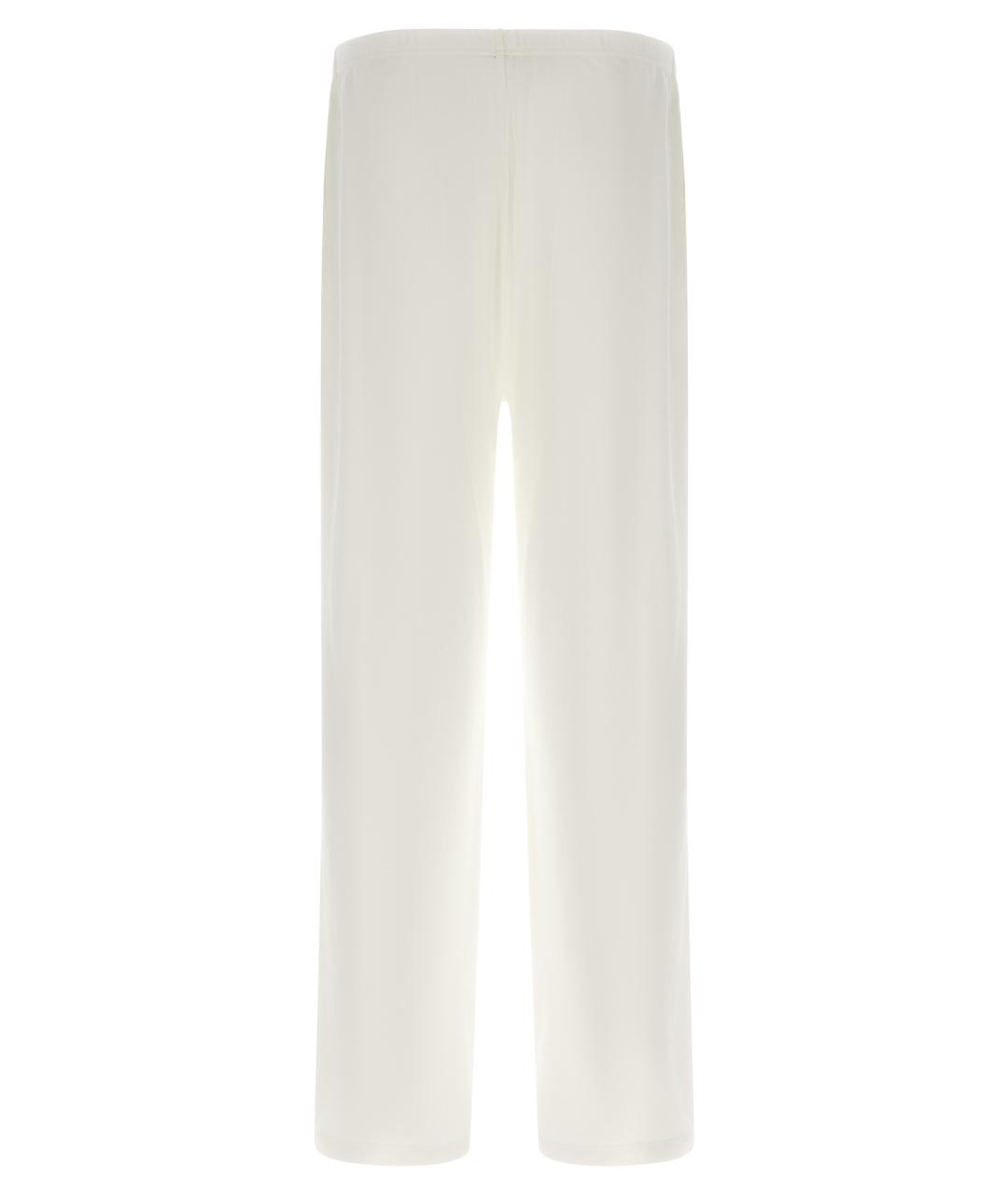 THE ROW Белые хлопковые прямые брюки, фото 2