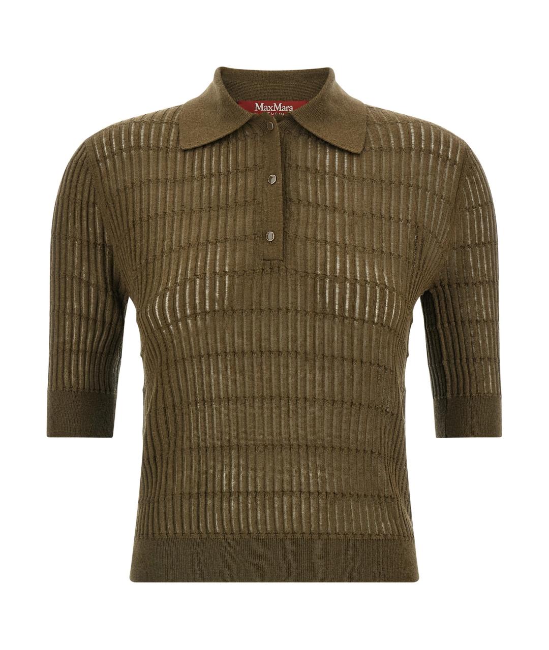 MAX MARA STUDIO Зеленый шерстяной джемпер / свитер, фото 1