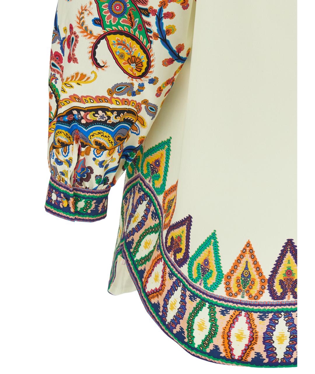 ETRO Мульти хлопковое повседневное платье, фото 4