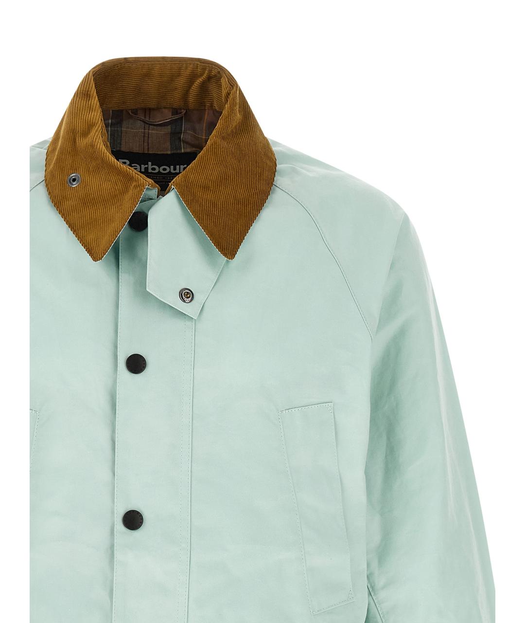 BARBOUR Голубая хлопковая куртка, фото 4