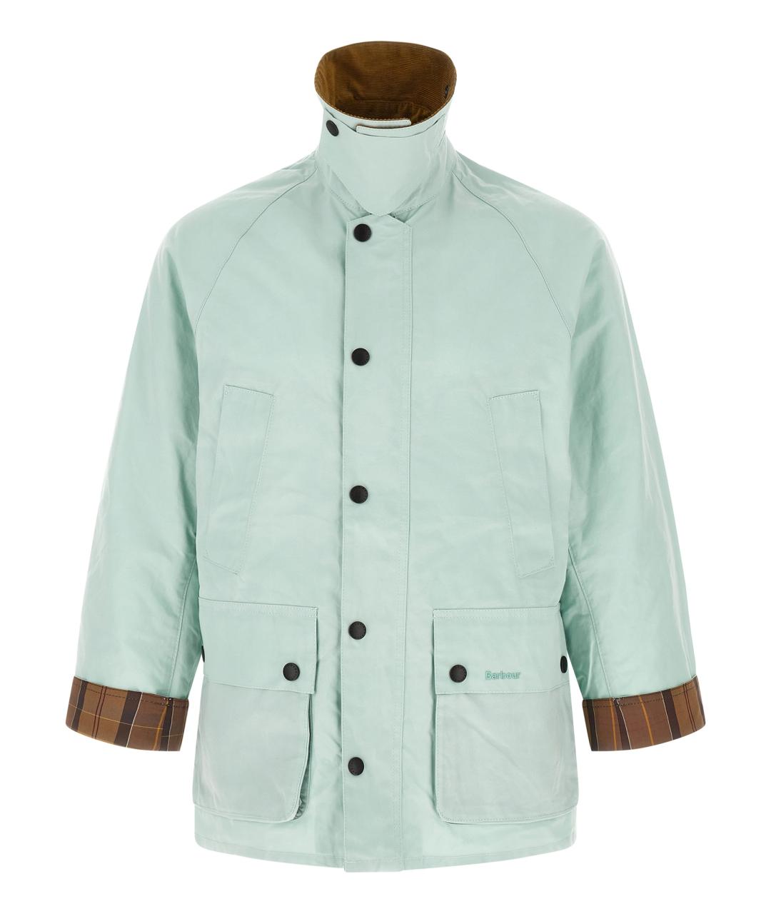 BARBOUR Голубая хлопковая куртка, фото 2