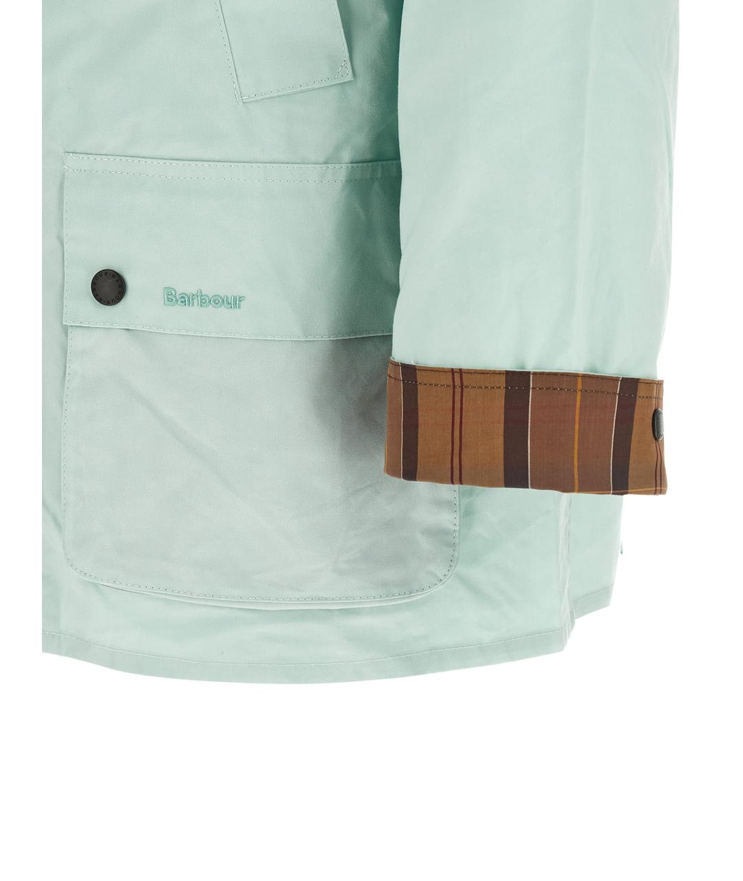 BARBOUR Голубая хлопковая куртка, фото 5