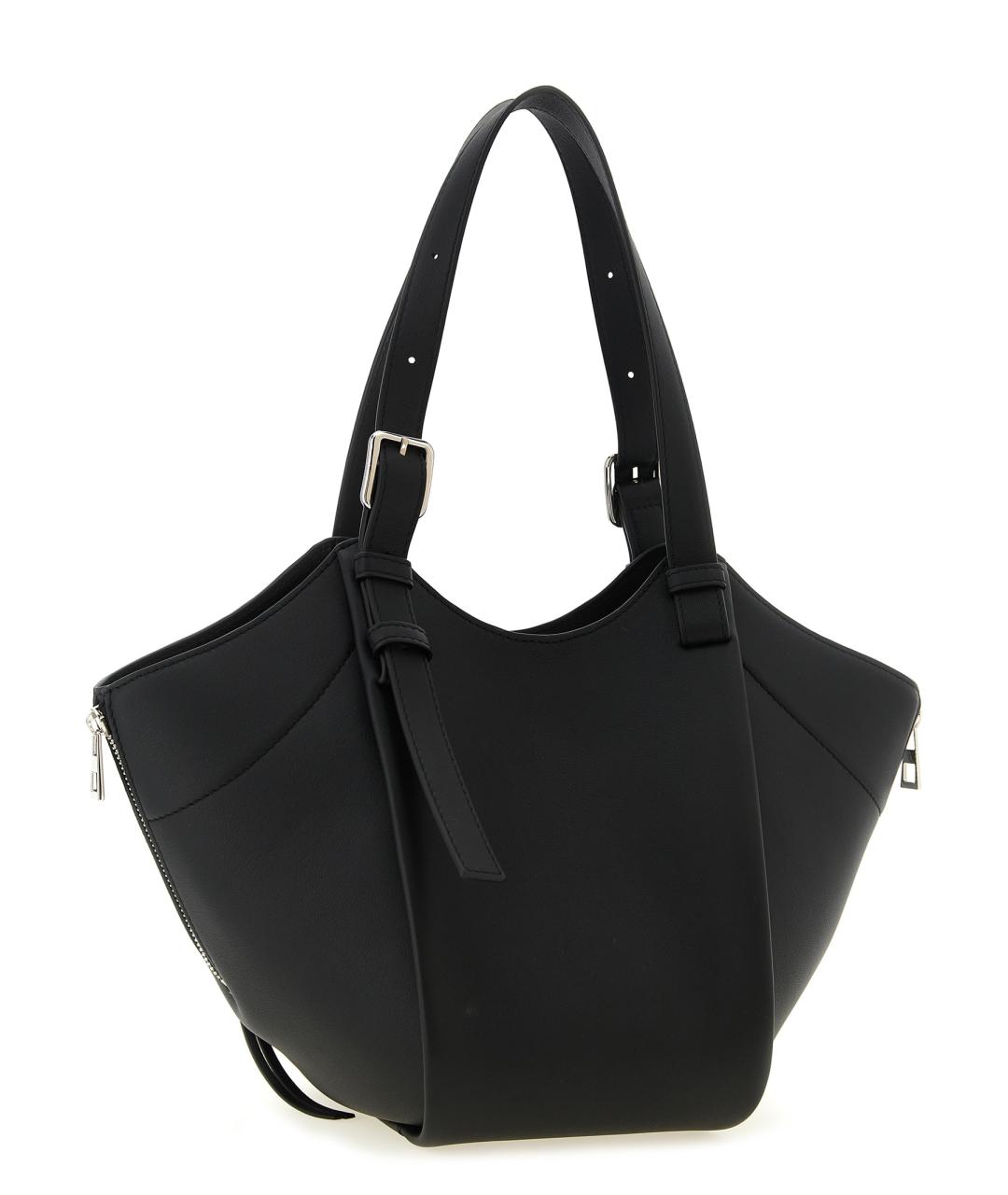 LOEWE Черная кожаная сумка тоут, фото 2