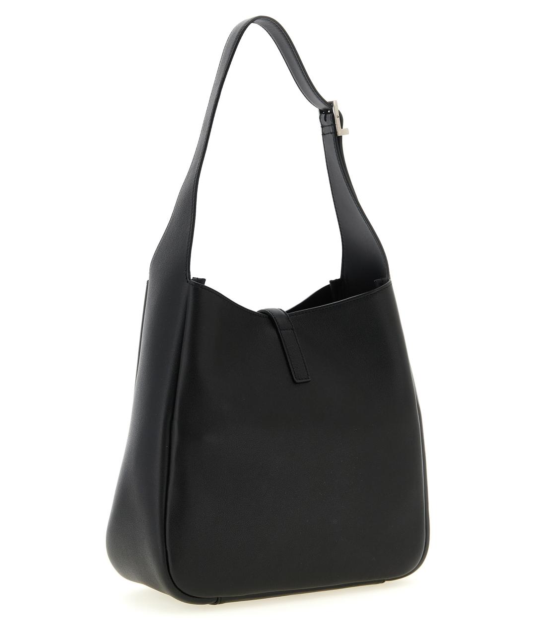 SAINT LAURENT Черная кожаная сумка через плечо, фото 2