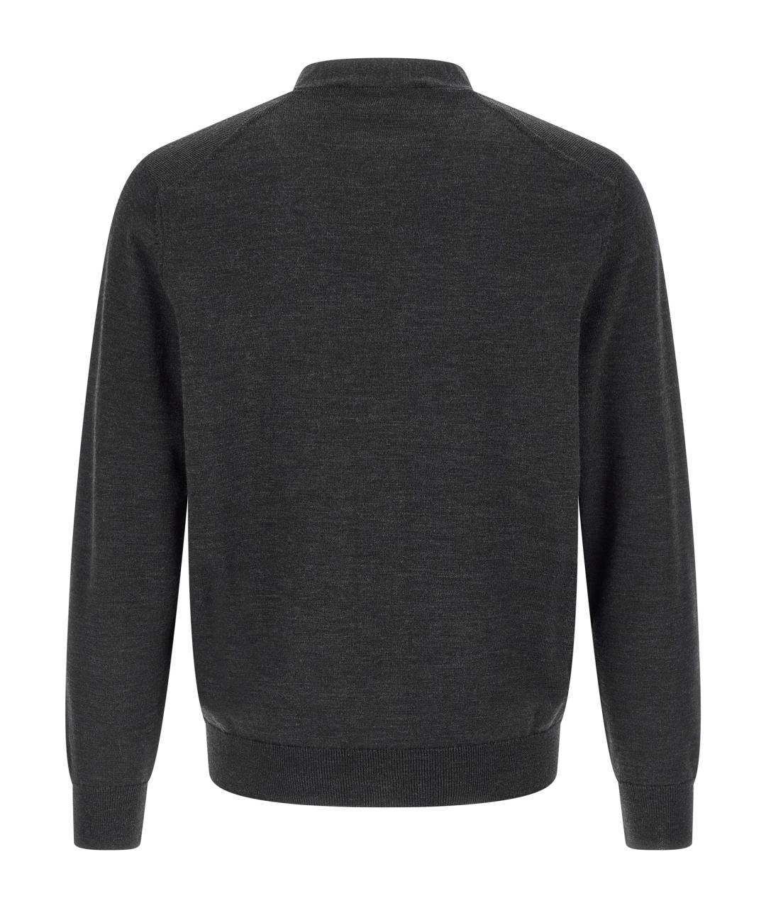 MAISON KITSUNE Серый шерстяной джемпер / свитер, фото 2