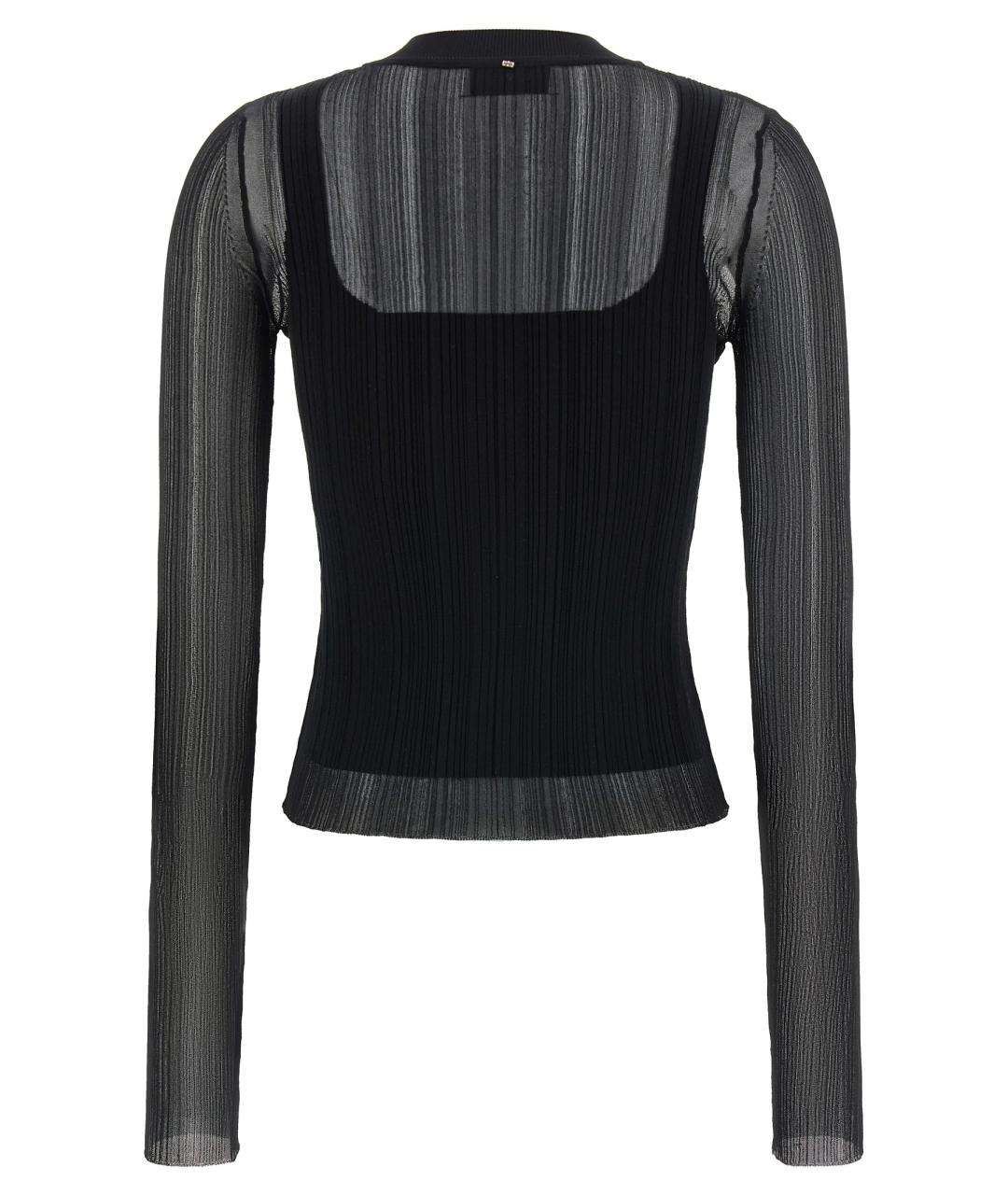 SPORTMAX Черный вискозный кардиган, фото 2