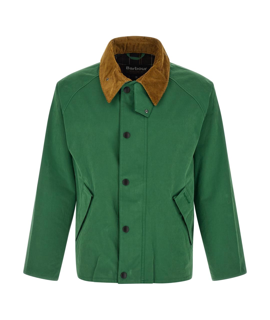 BARBOUR Зеленая хлопковая куртка, фото 1