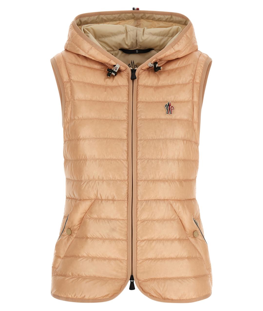 MONCLER GRENOBLE Розовая полиамидовая куртка, фото 2