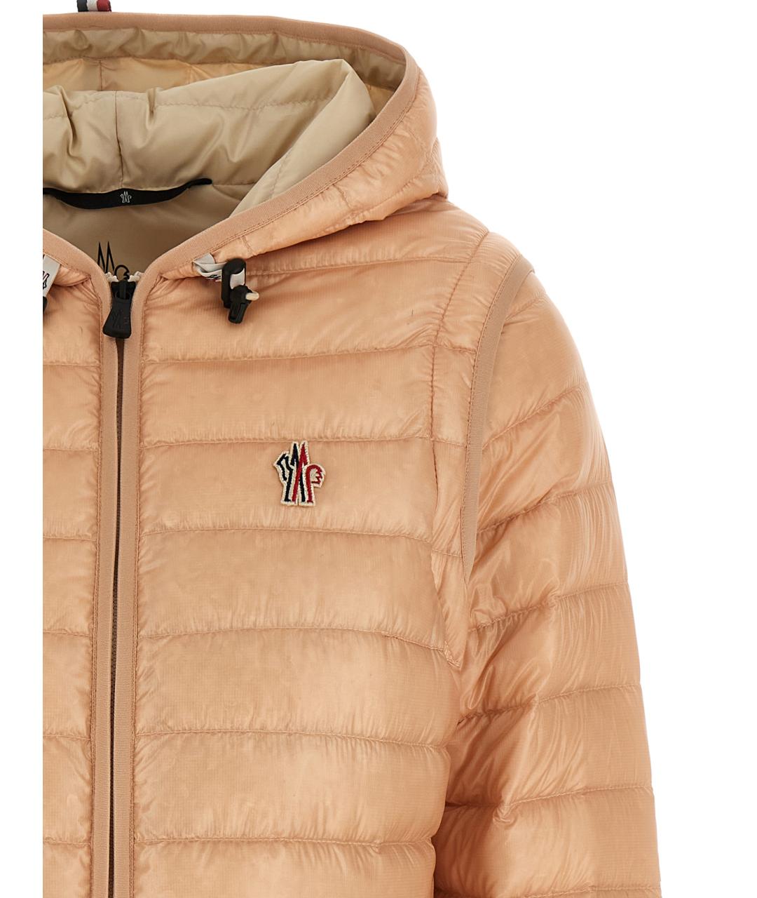 MONCLER GRENOBLE Розовая полиамидовая куртка, фото 4