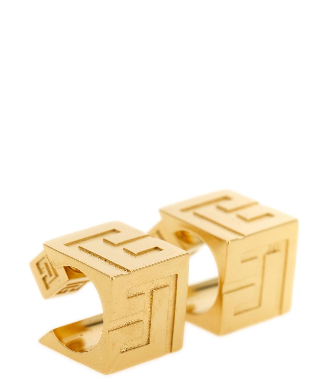 BALMAIN Золотые металлические серьги, фото 1