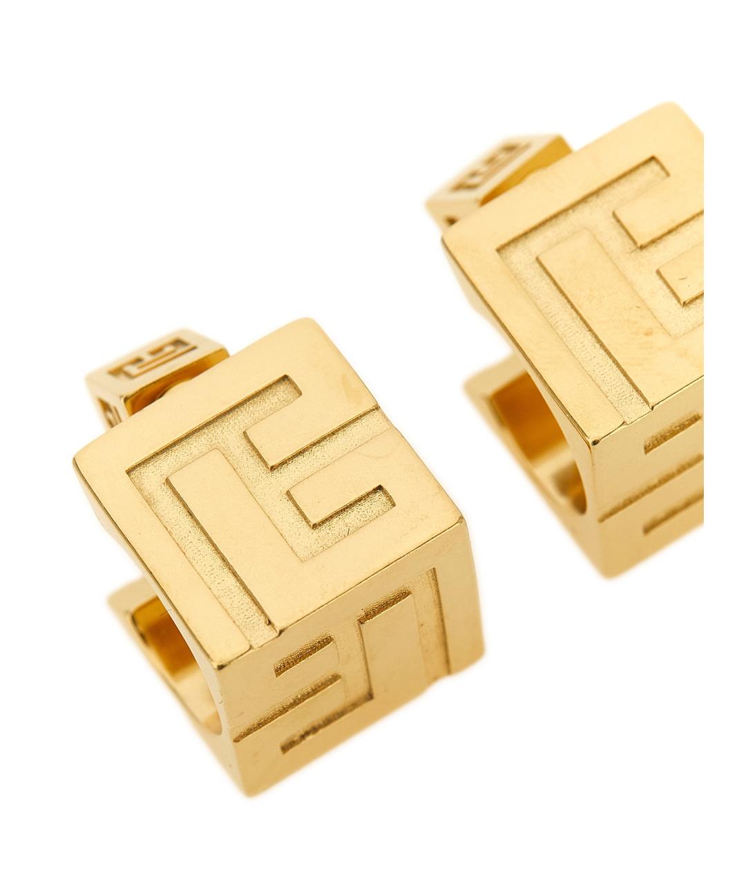 BALMAIN Золотые металлические серьги, фото 2