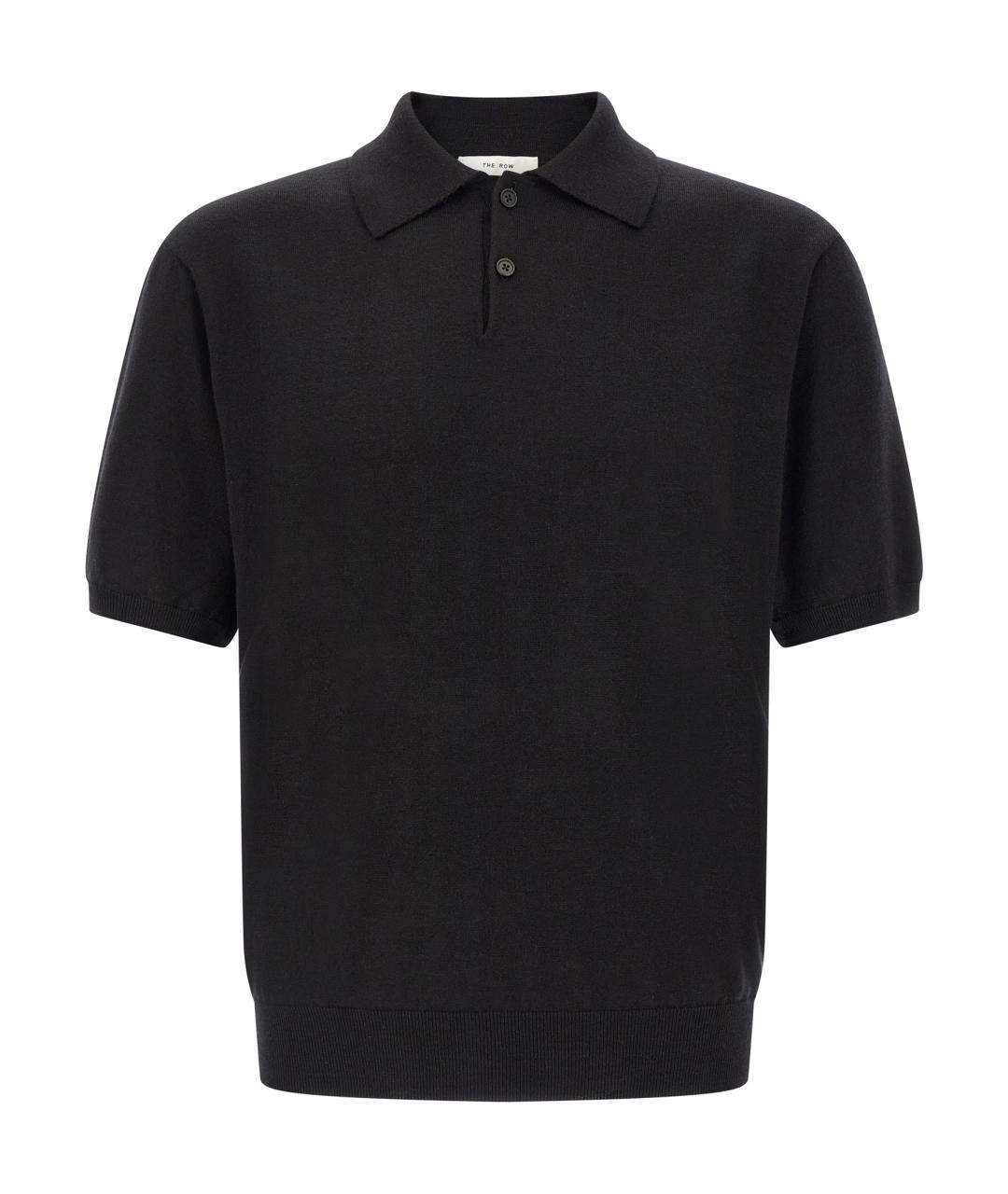 THE ROW Черное поло с коротким рукавом, фото 1