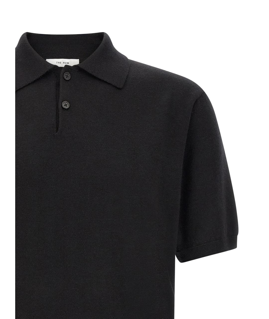 THE ROW Черное поло с коротким рукавом, фото 3