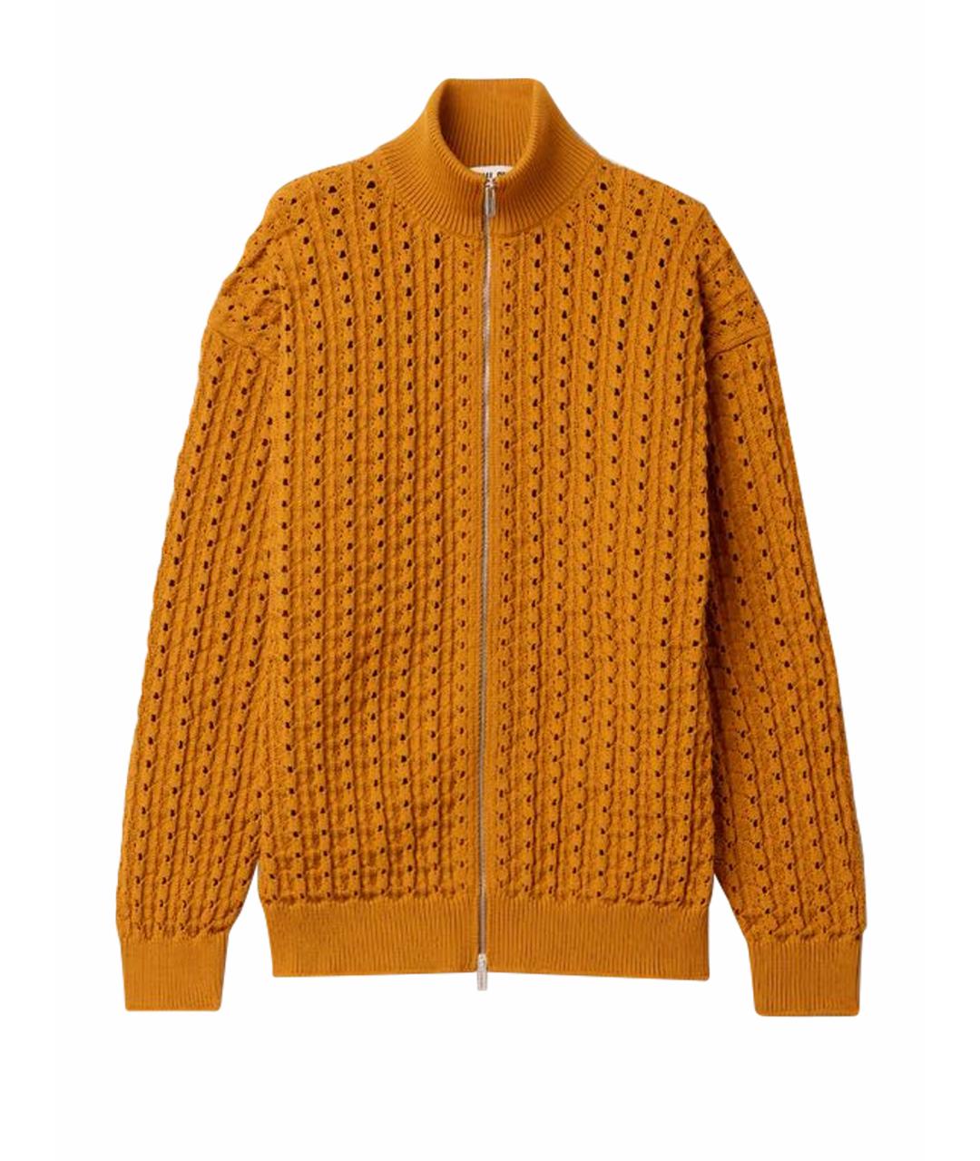 MIU MIU Оранжевый полиамидовый кардиган, фото 1