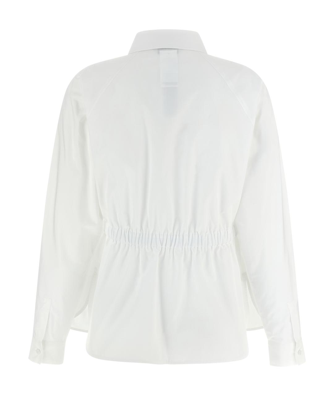 MAX MARA Белая хлопковая рубашка, фото 2