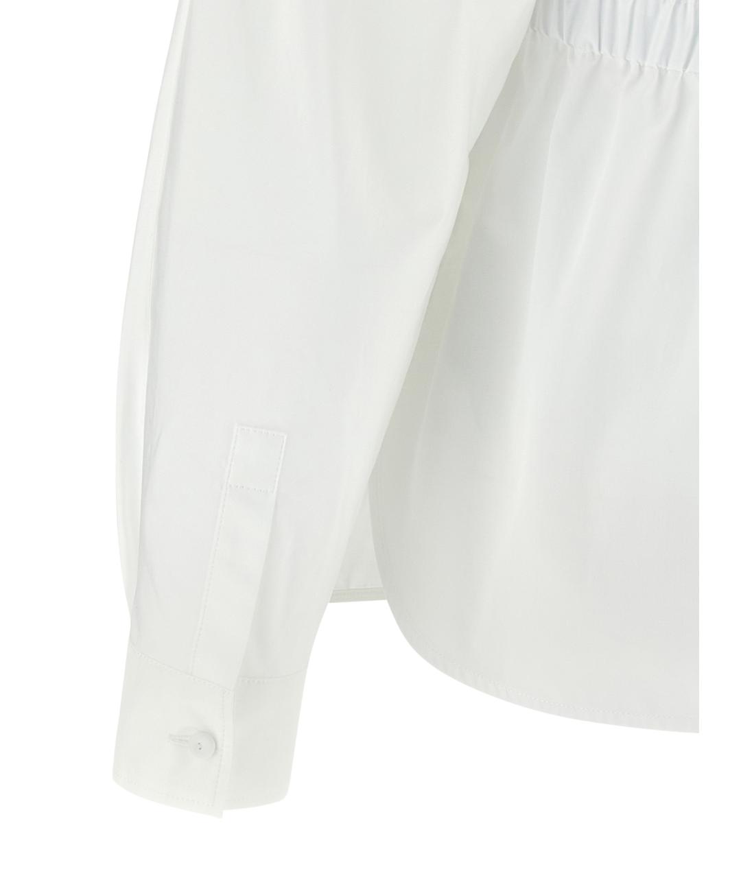 MAX MARA Белая хлопковая рубашка, фото 4