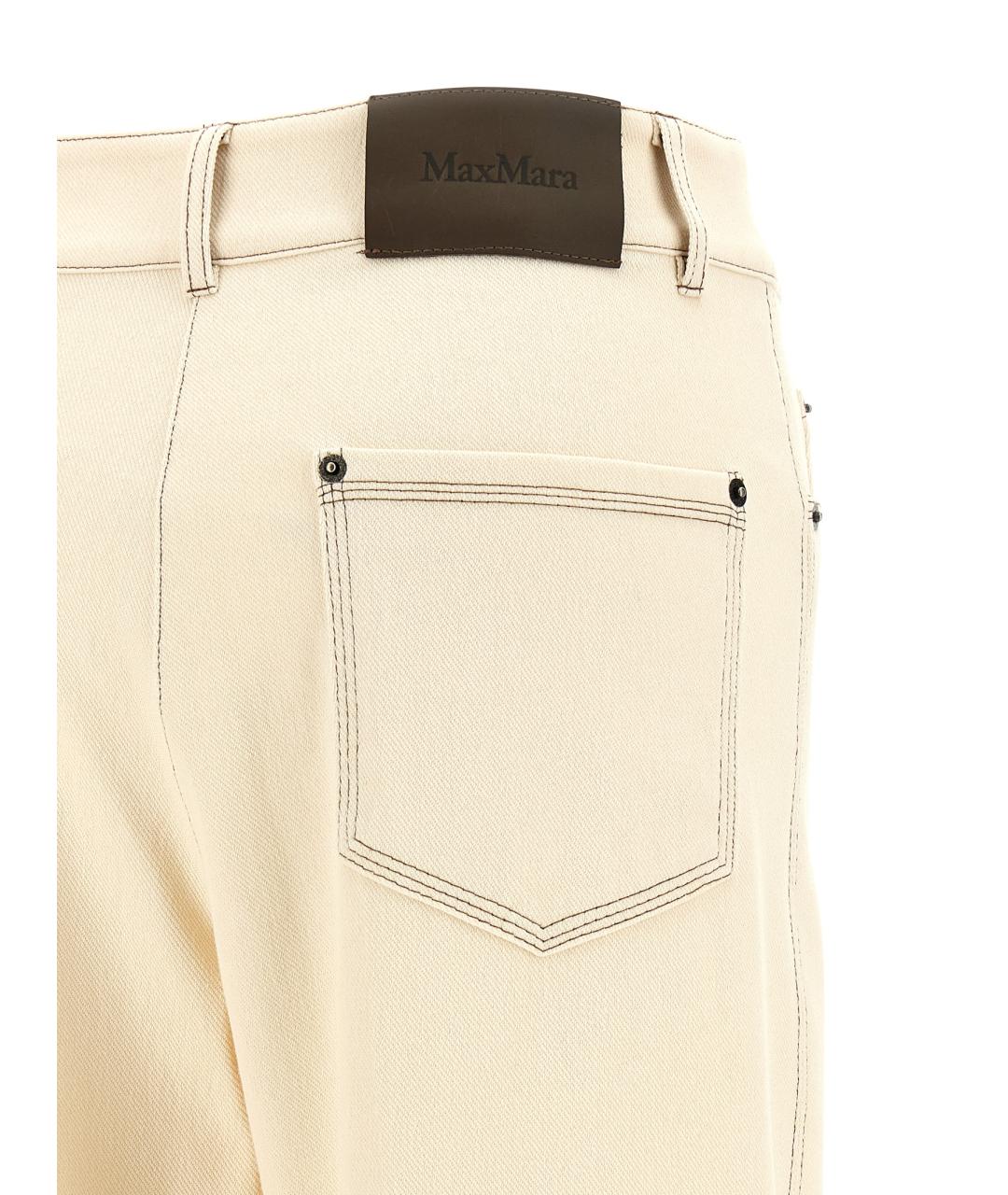 MAX MARA Хлопковые прямые брюки, фото 4