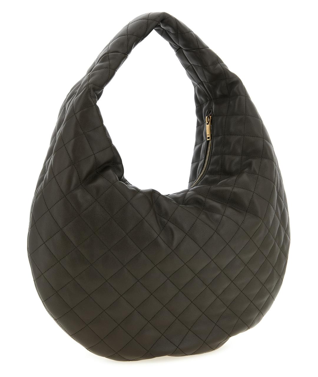 SAINT LAURENT Коричневая кожаная сумка через плечо, фото 2