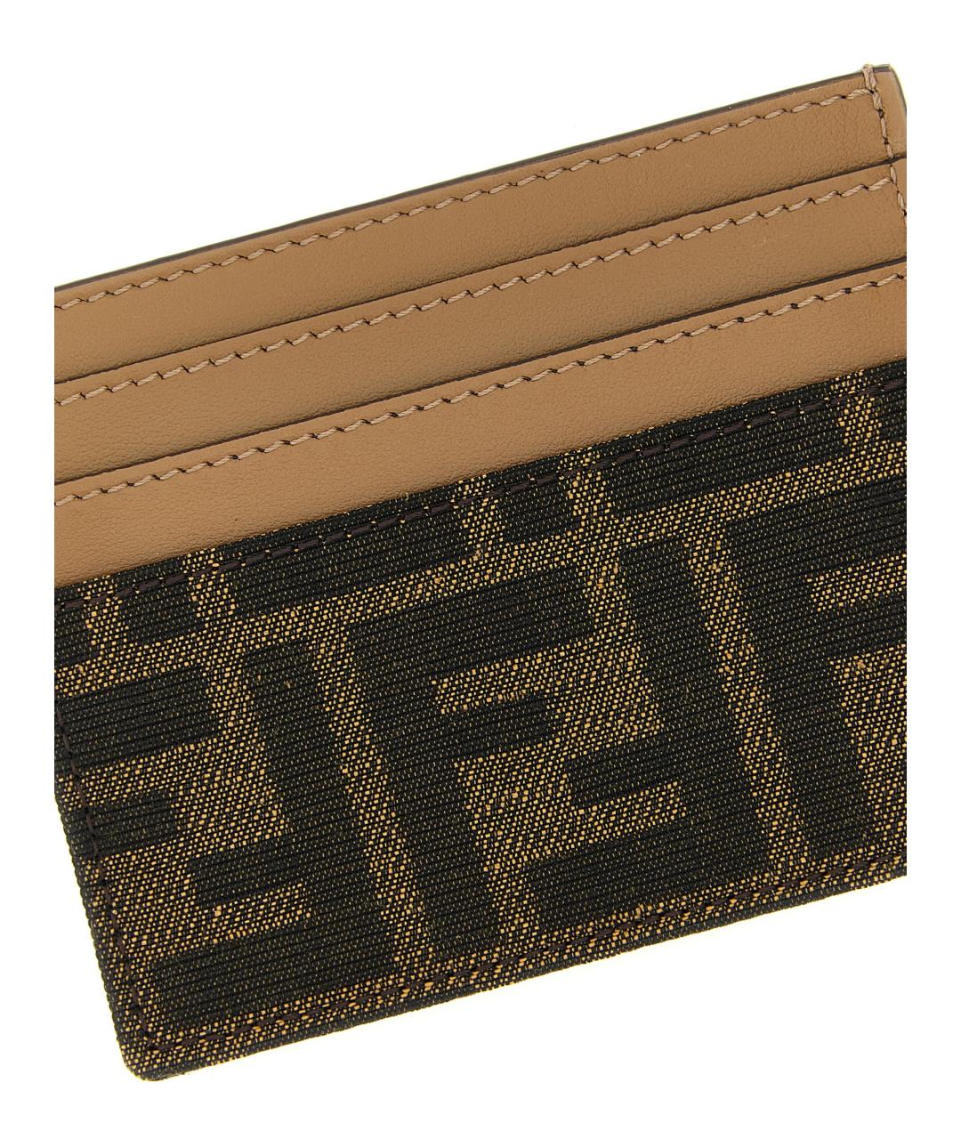 FENDI Коричневый кардхолдер, фото 3