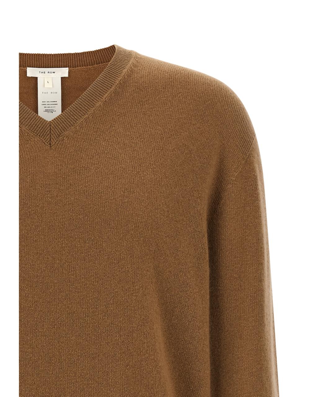 THE ROW Коричневый кашемировый джемпер / свитер, фото 3