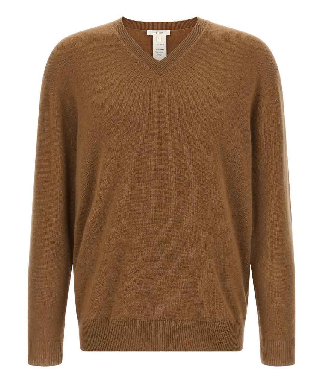 THE ROW Коричневый кашемировый джемпер / свитер, фото 1