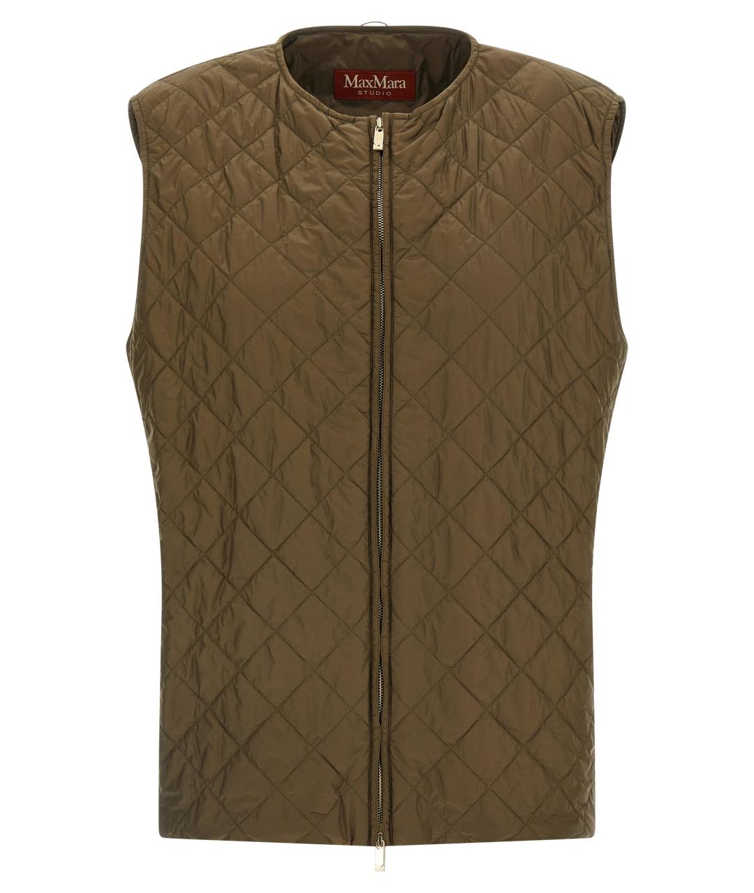 MAX MARA STUDIO Зеленая шерстяная куртка, фото 2