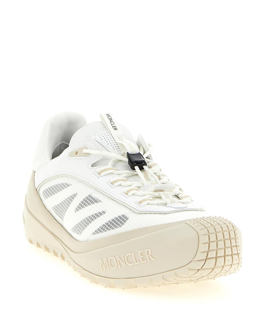 MONCLER Бежевые синтетические низкие кроссовки / кеды, фото 2