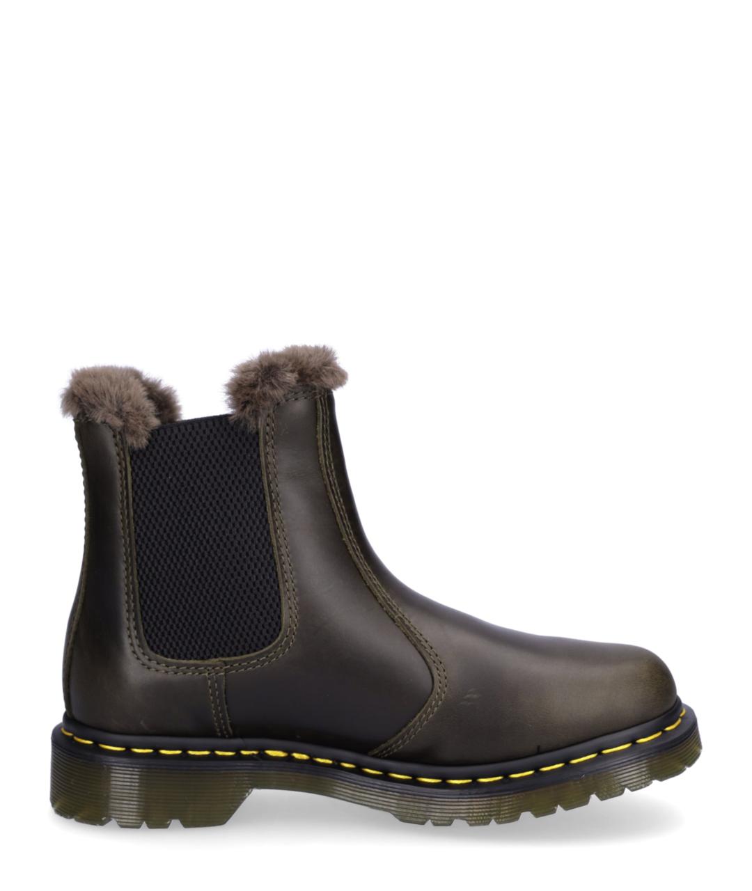 DR. MARTENS Коричневые кожаные ботинки, фото 1