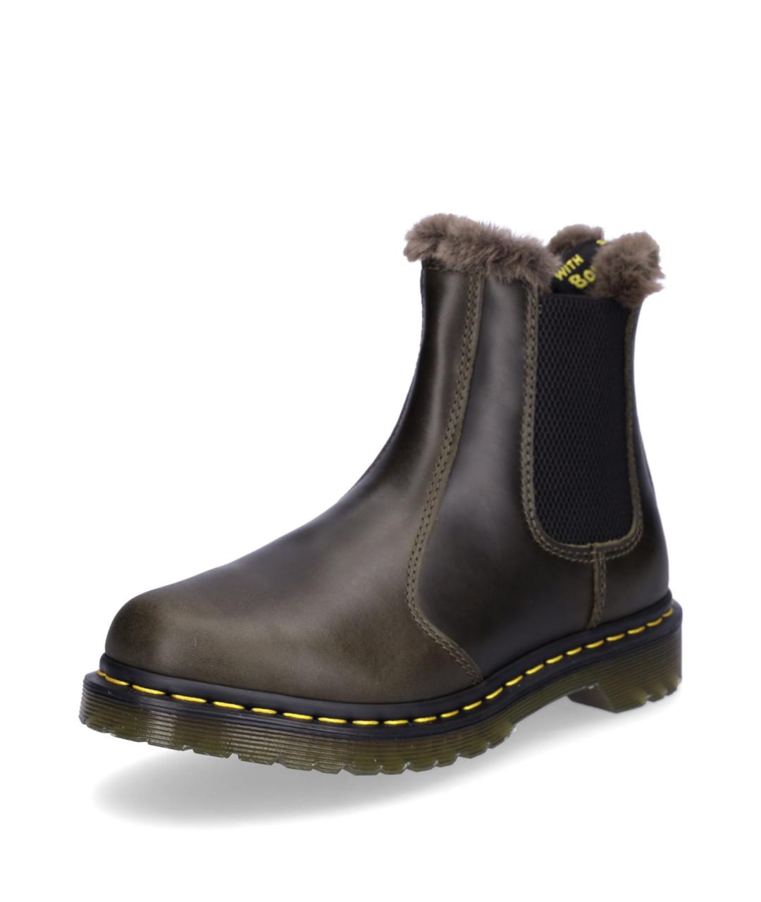 DR. MARTENS Коричневые кожаные ботинки, фото 5