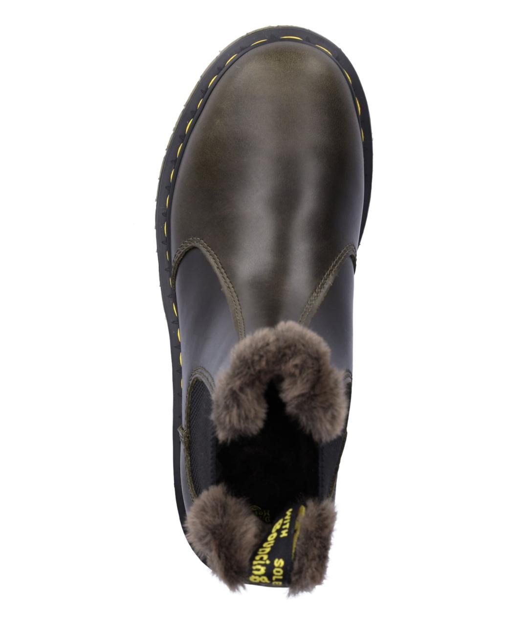 DR. MARTENS Коричневые кожаные ботинки, фото 3