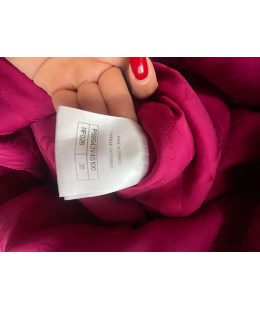 CHANEL Фуксия твидовое коктейльное платье, фото 6