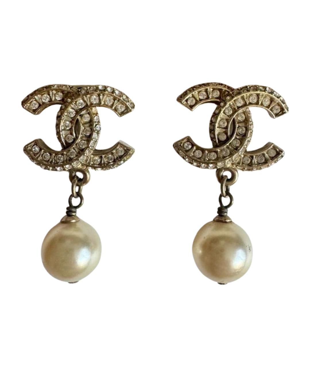 CHANEL Золотые серьги, фото 1