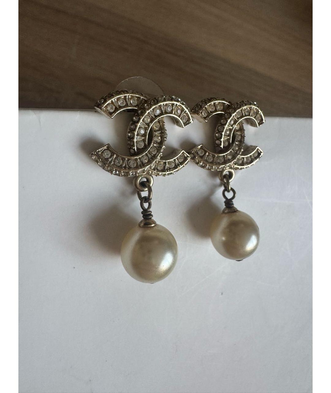 CHANEL Золотые серьги, фото 3