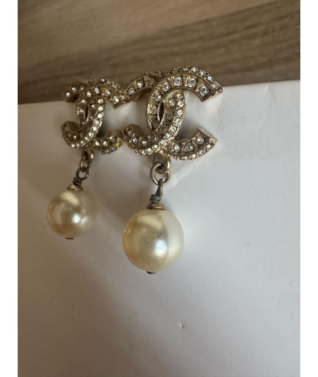 CHANEL Золотые серьги, фото 2