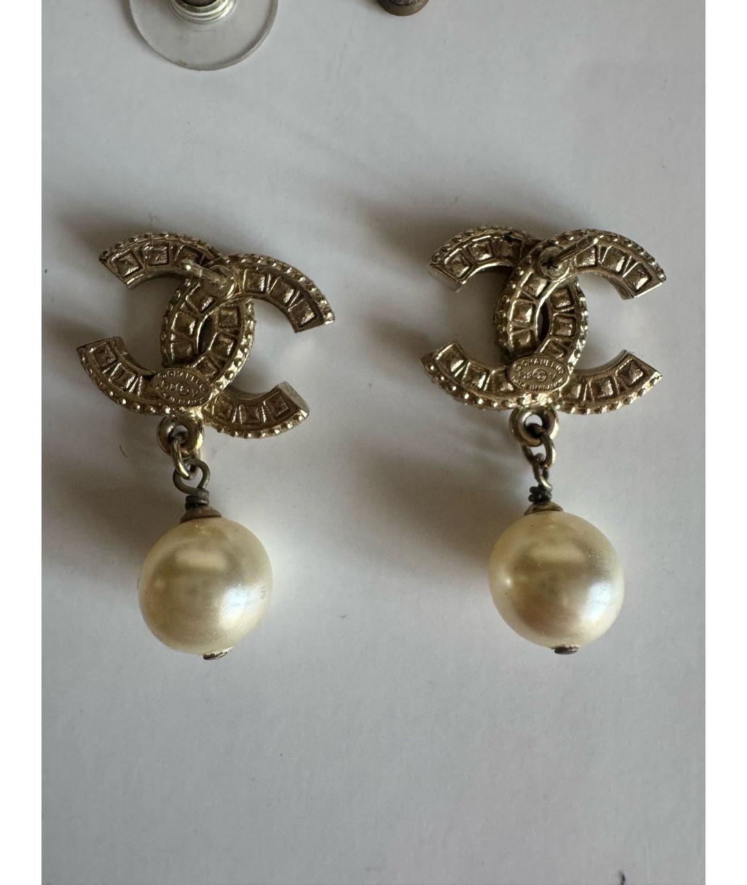 CHANEL Золотые серьги, фото 4