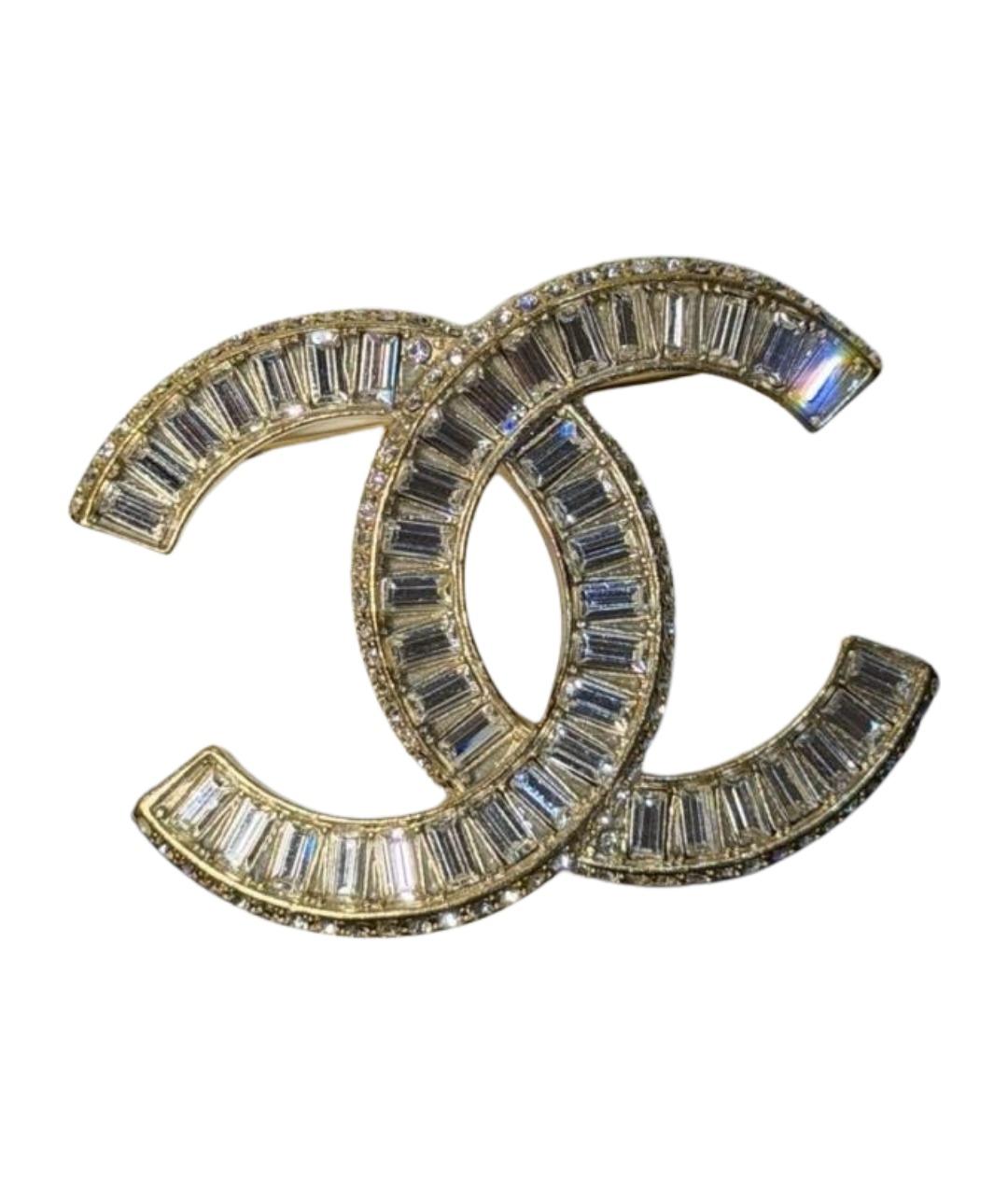 CHANEL Золотая металлическая булавка / брошь, фото 1