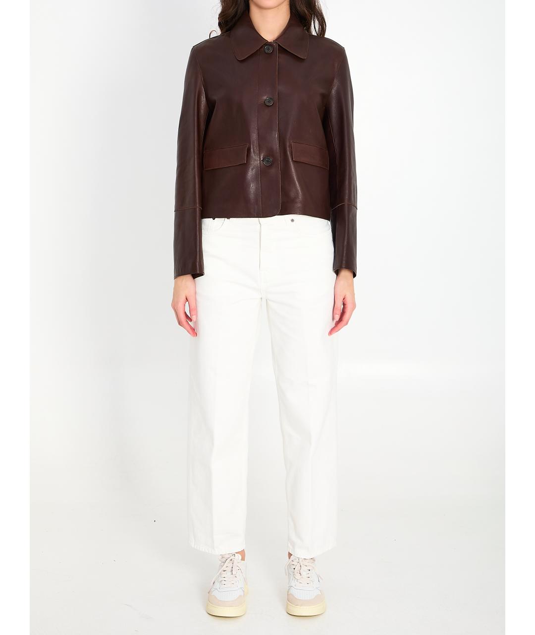 ARMA Коричневая кожаная куртка, фото 5