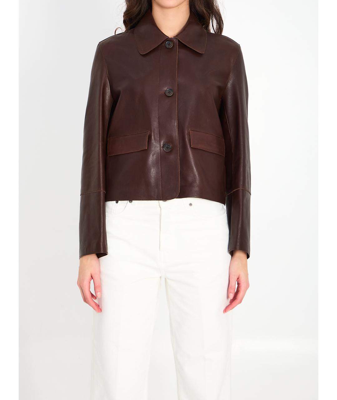 ARMA Коричневая кожаная куртка, фото 6