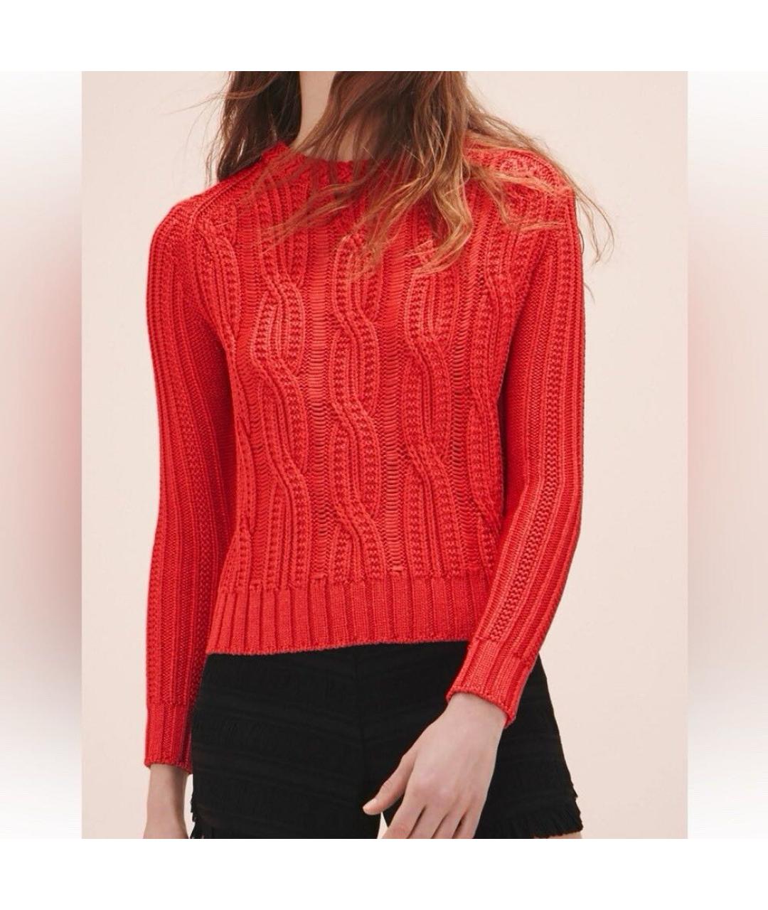 MAJE Красный вискозный джемпер / свитер, фото 5