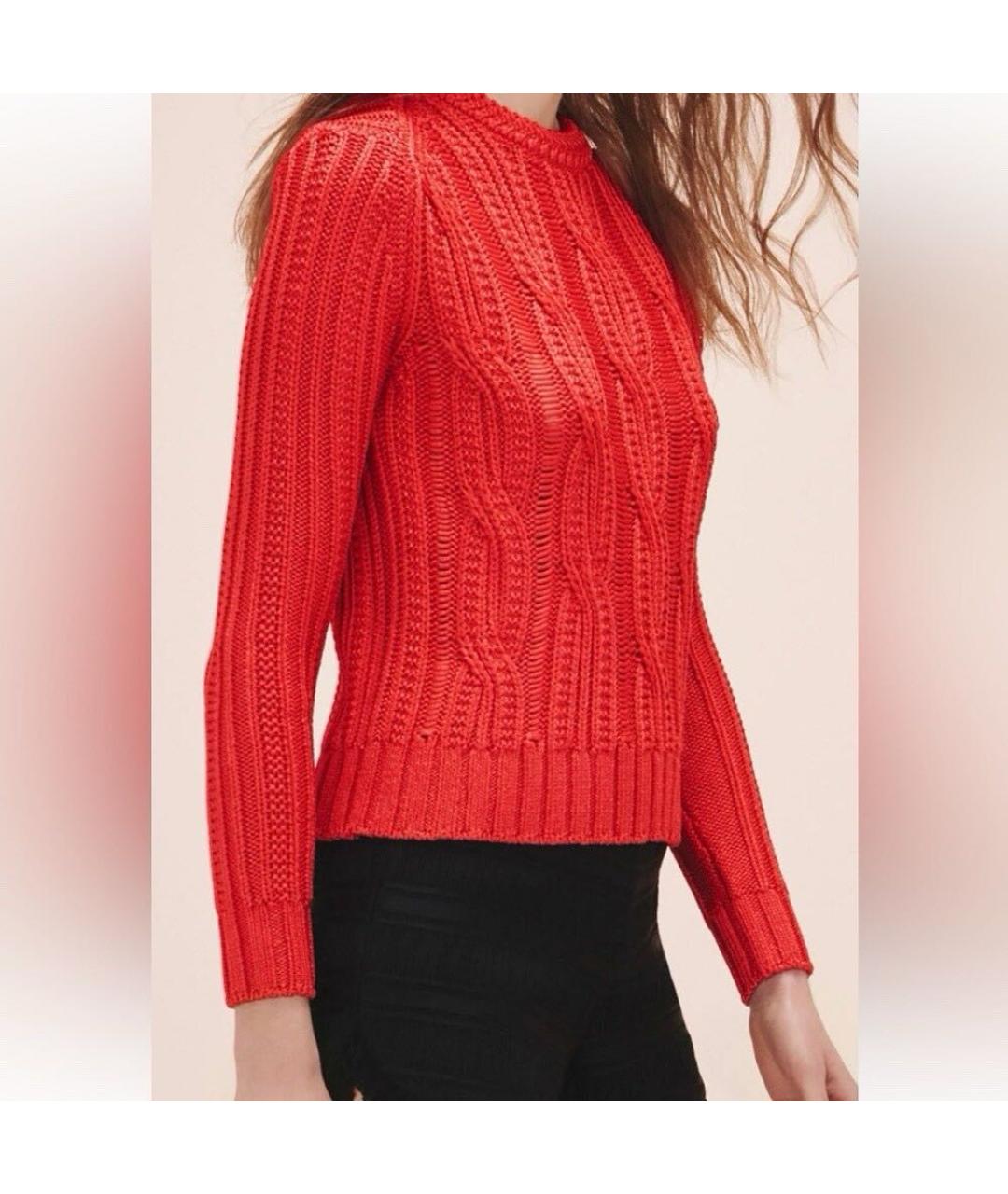 MAJE Красный вискозный джемпер / свитер, фото 6