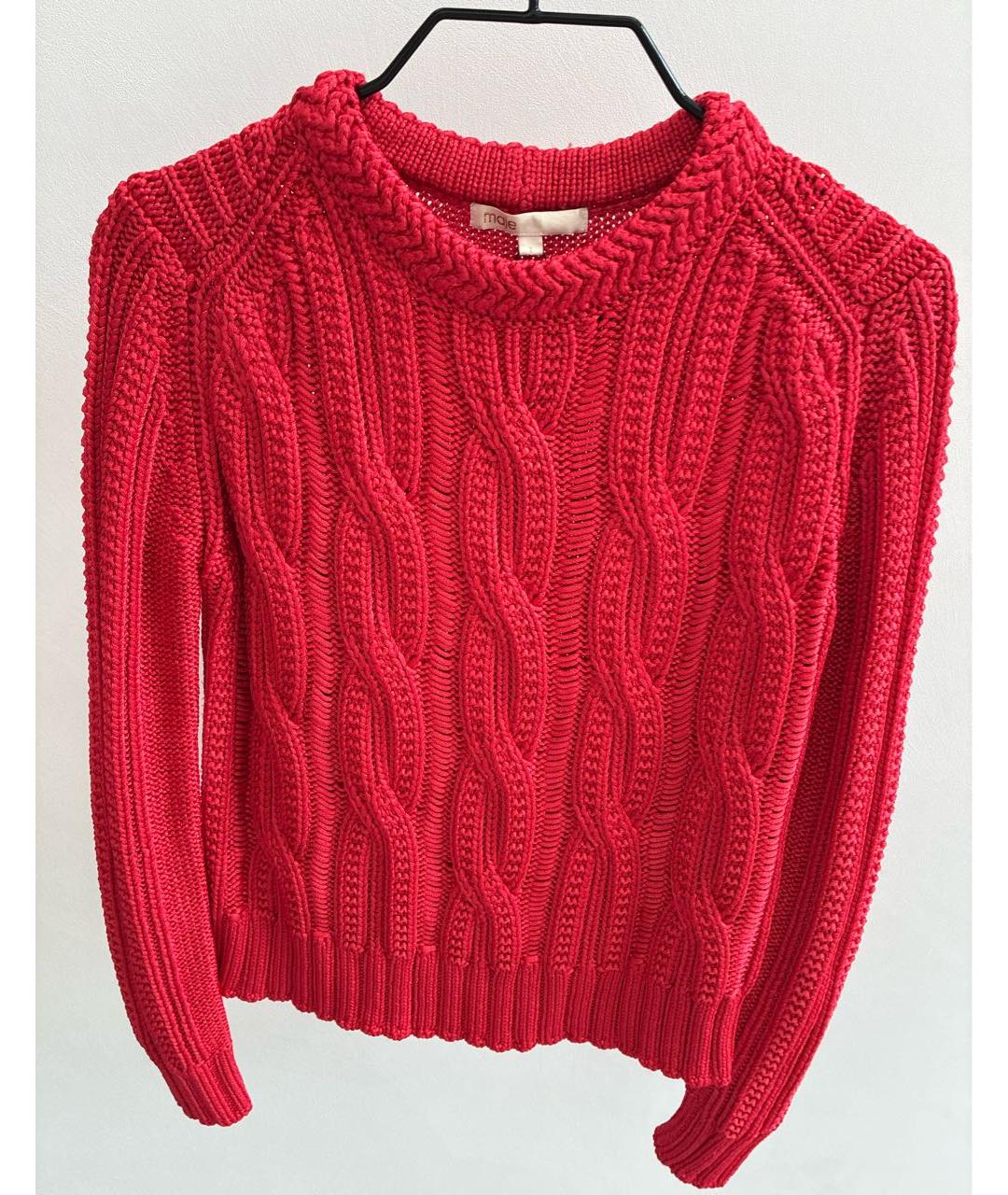 MAJE Красный вискозный джемпер / свитер, фото 8