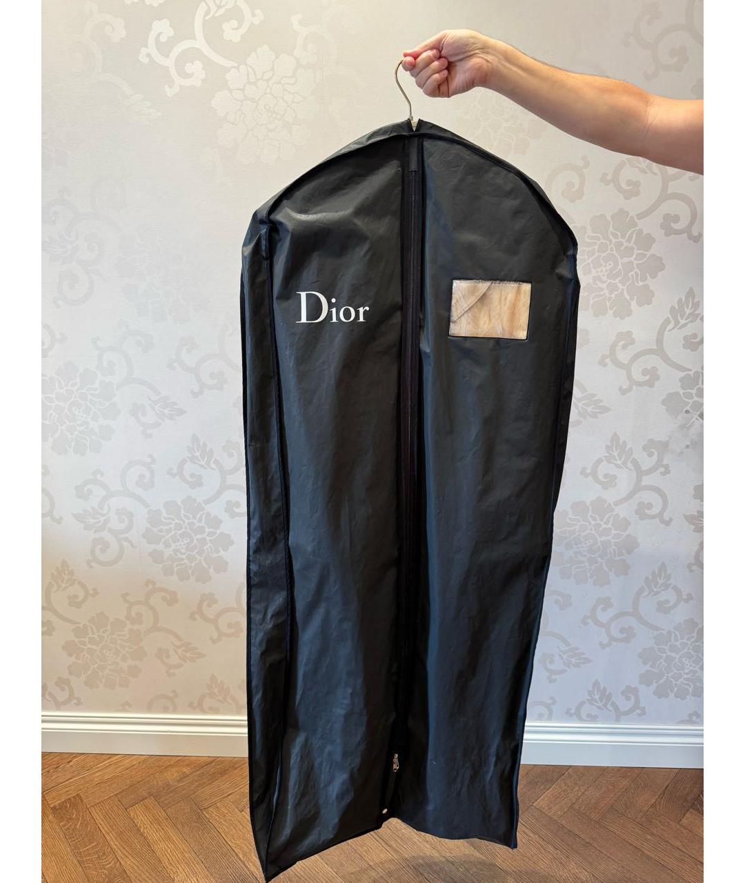 CHRISTIAN DIOR Бежевое кожаное пальто, фото 5