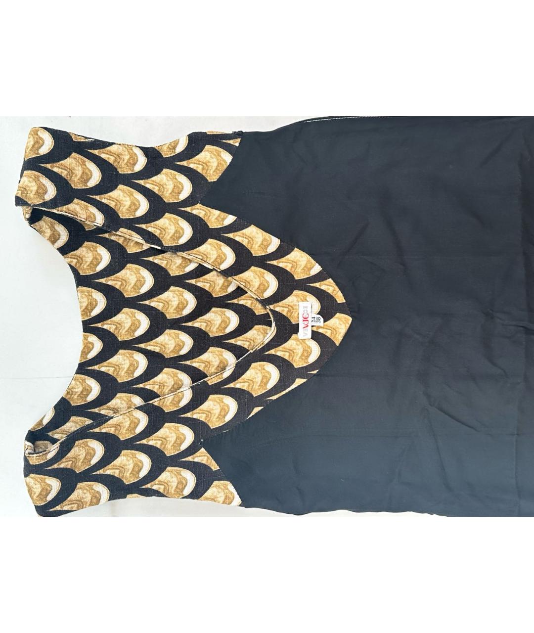 VERSACE Мульти льняное повседневное платье, фото 3