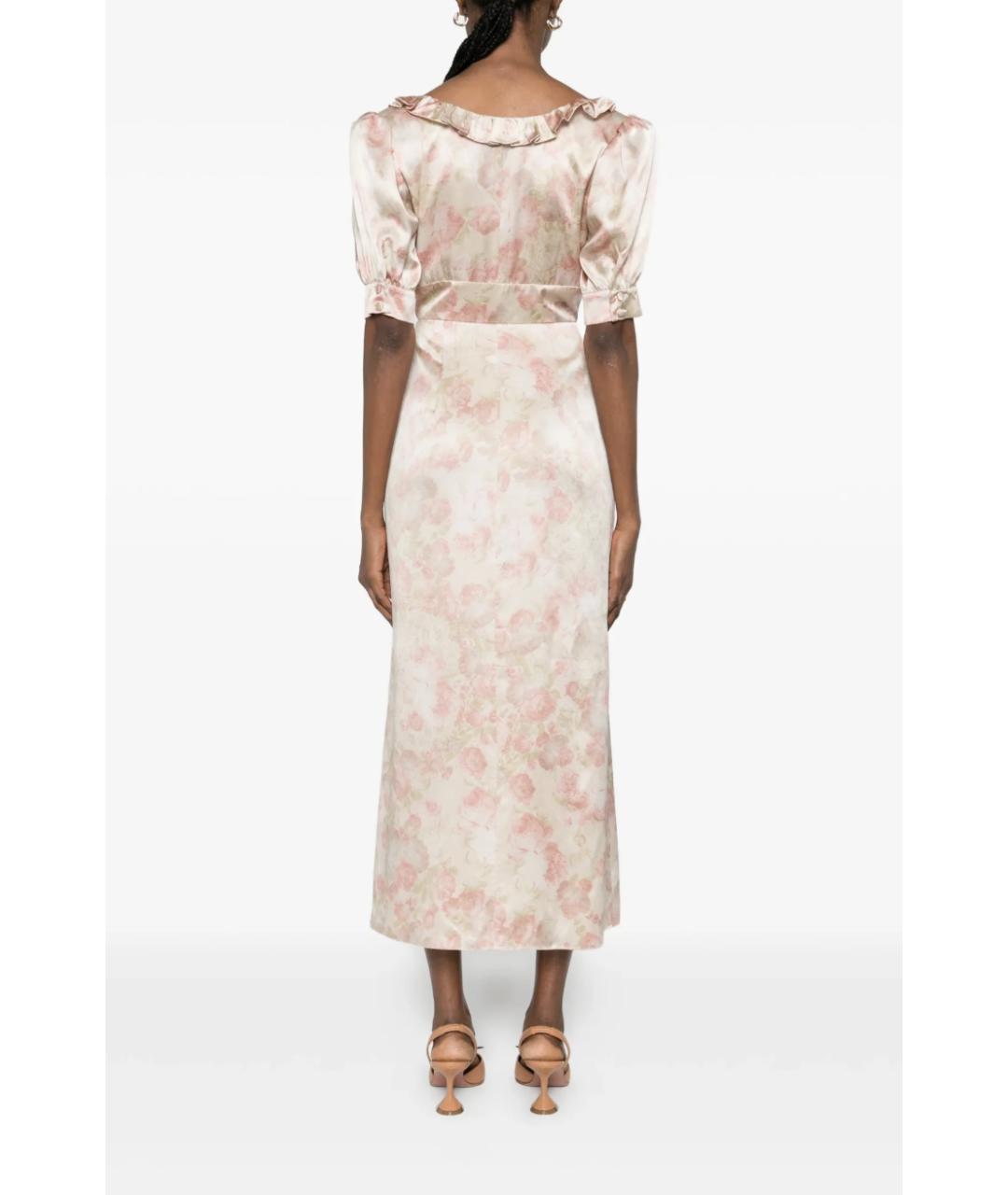 ALESSANDRA RICH Розовое шелковое вечернее платье, фото 4