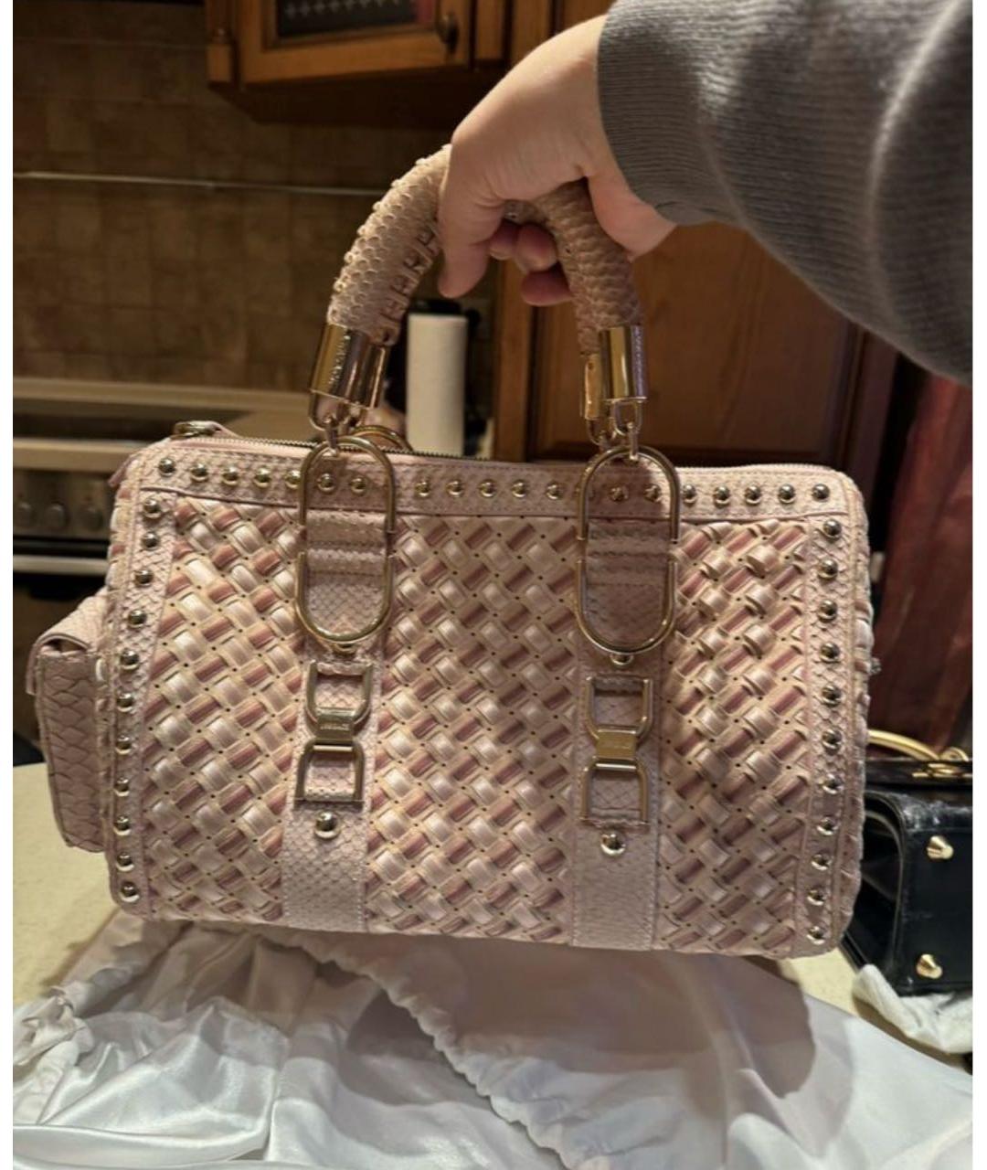 VERSACE Желтая сумка с короткими ручками, фото 2