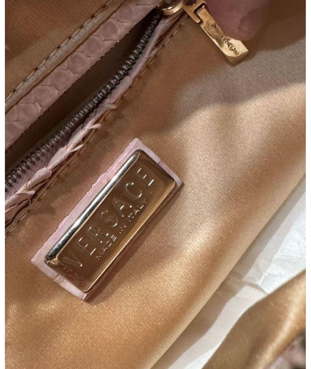 VERSACE Желтая сумка с короткими ручками, фото 5