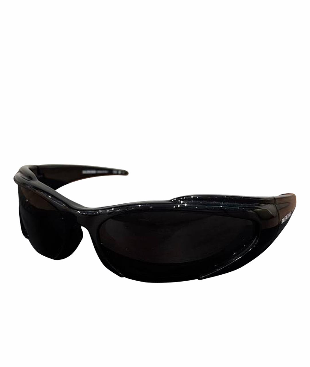 BALENCIAGA Черные пластиковые солнцезащитные очки, фото 1