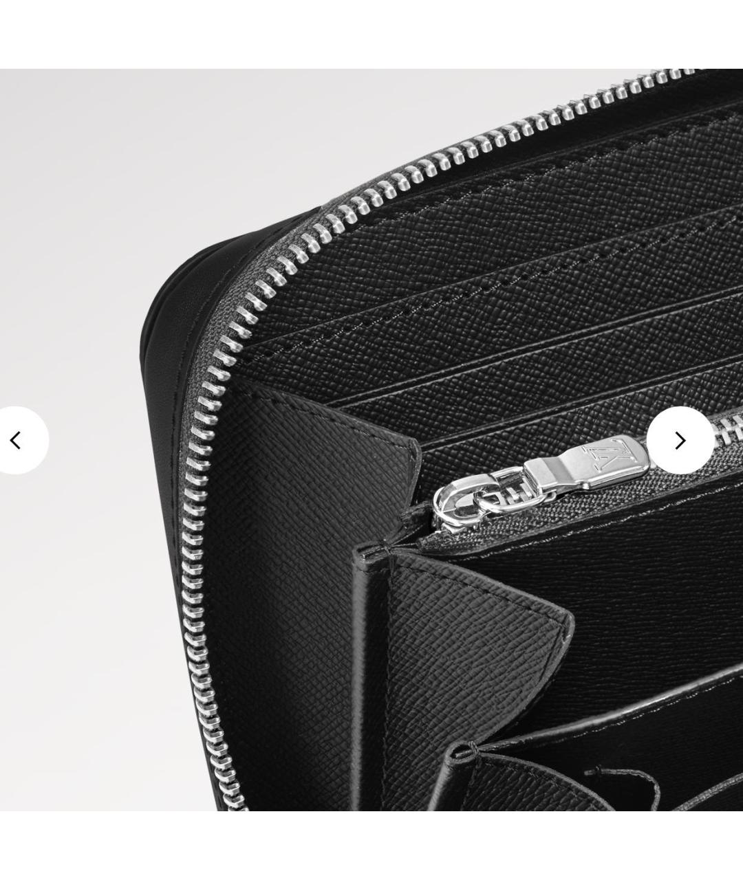 LOUIS VUITTON Черная кожаная барсетка, фото 4