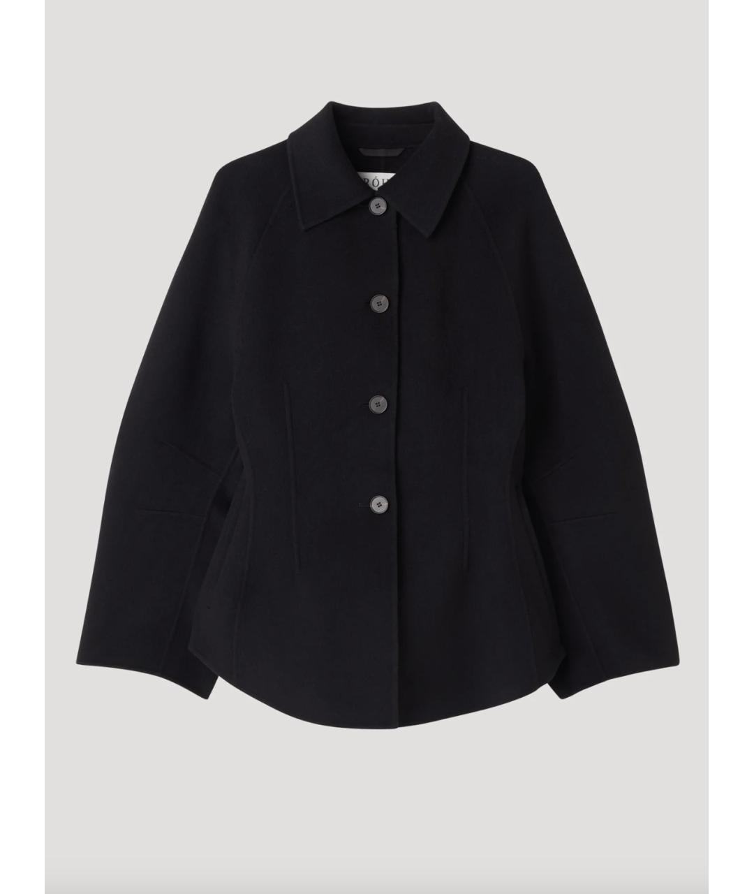 ROHE Черный шерстяной жакет/пиджак, фото 4