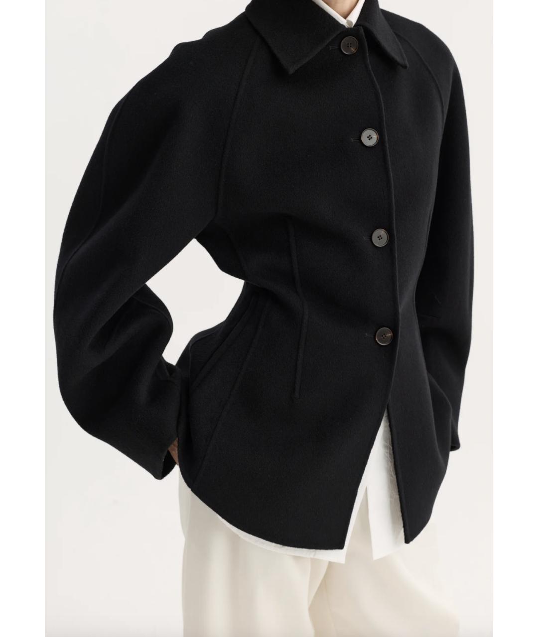 ROHE Черный шерстяной жакет/пиджак, фото 3